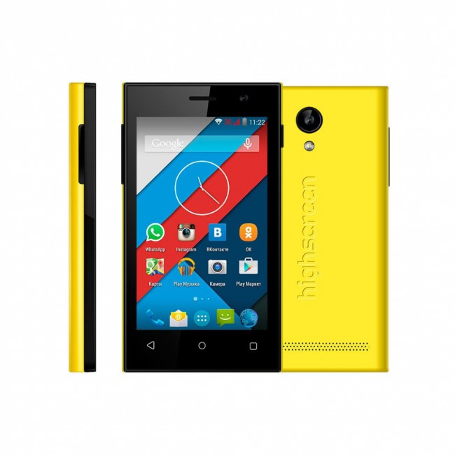 Highscreen Pure J Yellow